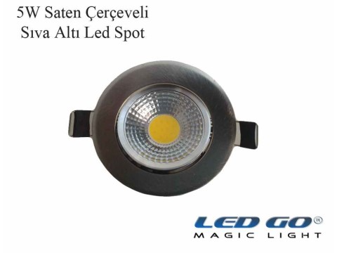 Saten Kasa COBLED Sıva Altı Downlight 5W