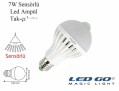 SENSÖRLÜ LED AMPUL,7W,220V.E27 DUYLU