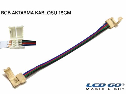 RGB ŞERİT LED ARA BAĞLANTI KABLOSU 15CM ÇİFT YÖN