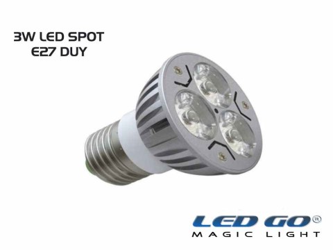 3 WATT LED SPOT AMPUL E27 DUY-MAVİ RENK-220V