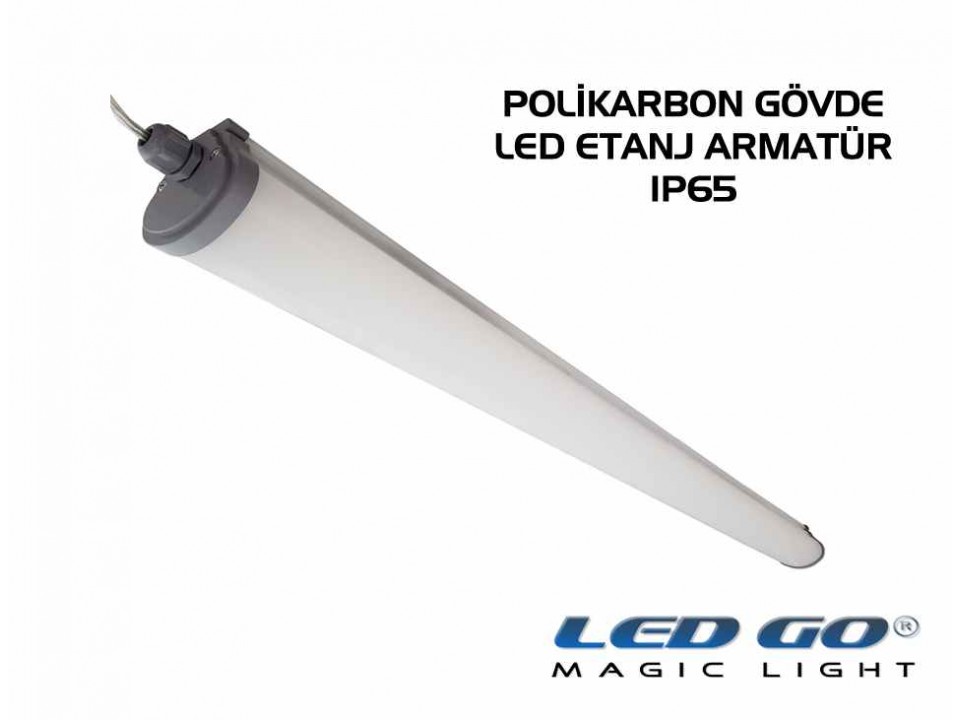 LET-40PCE LED POLIKARBON ETANJ ARMATÜR ,1220mm 40W,220V,IP65