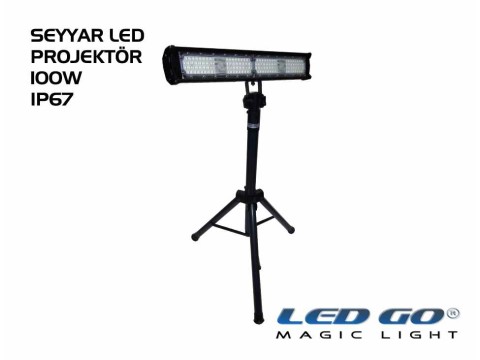 EPS-100, ELIT SERISI ,SMDLED TRIPOD AYAKLI PROJEKTOR, 100W, 220V, IP67