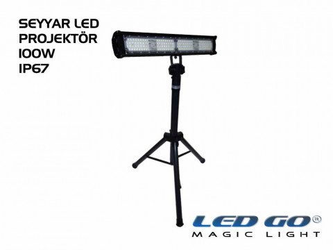 EPS-100, ELIT SERISI ,SMDLED TRIPOD AYAKLI PROJEKTOR, 100W, 220V, IP67