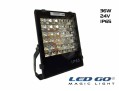 PP-36-24V LED PROJEKTÖR,42,5W,24V AC-DC,TEMPERLİ CAMLI,IP65