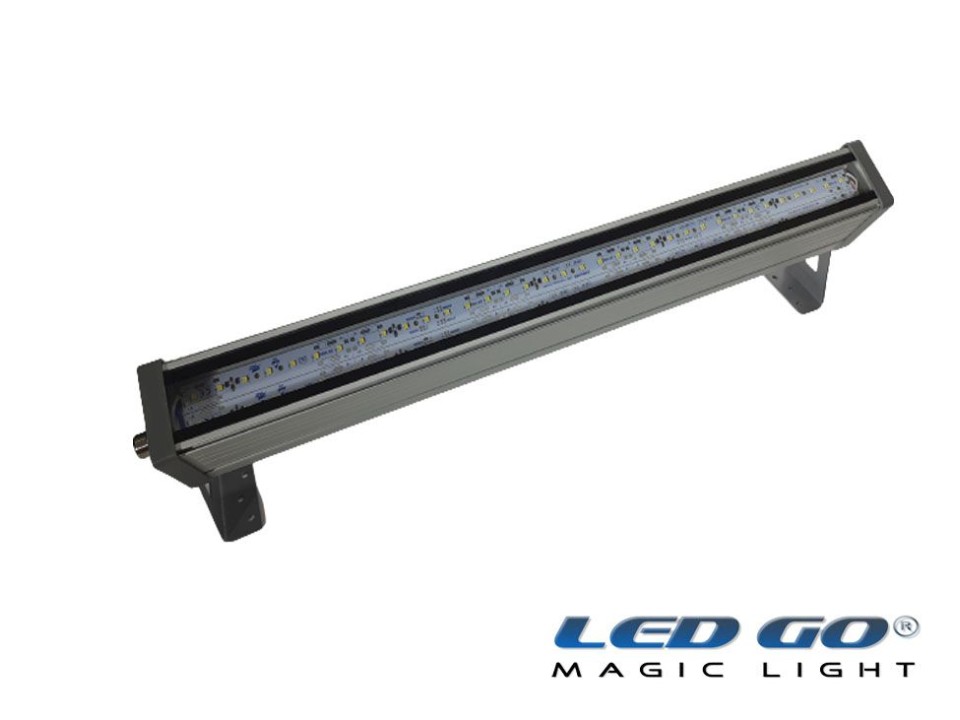 LET-21ANL-24VD | 21W,24V DC,TEMPERLİ CAMLI LED ETANJ SLIM ARMATÜR,IP67