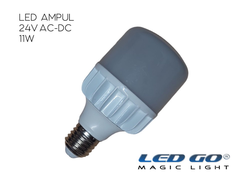 Led Go®LBN-11-24V E27 Led lamba, 11W, 24V AC-DC