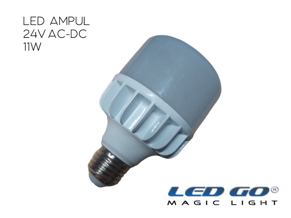 Led Go®LBN-11-24V E27 Led lamba, 11W, 24V AC-DC