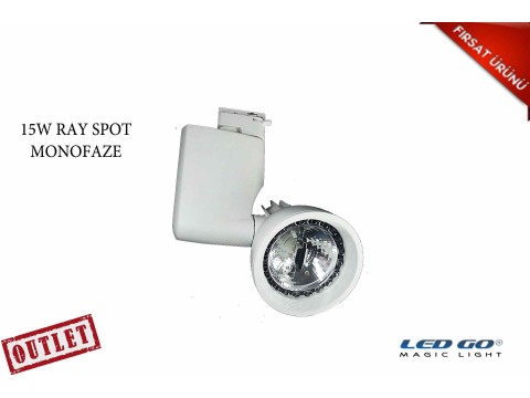 15W LED BEYAZ RENK RAY SPOT-MONOFAZE