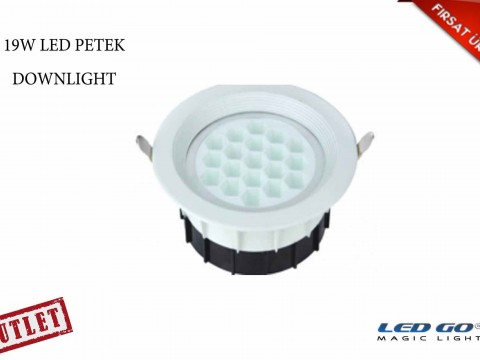 19W YUVARLAK PETEK LED DOWNLIGHT