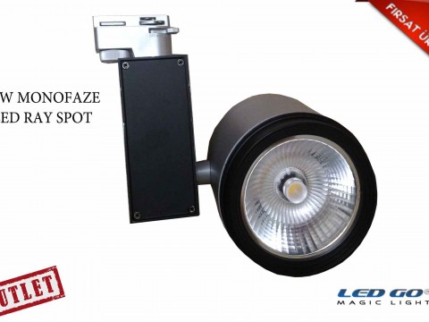 30W GRİ RENK RAY SPOT-220V-MONOFAZE