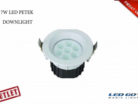 7W YUVARLAK PETEK LED DOWNLIGHT