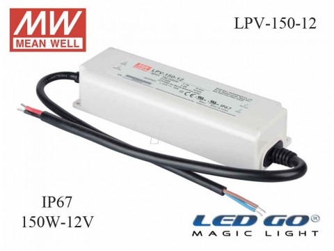 MEAN WELL  LPV-150-12 120 W, 12 V, 10 A,SABİT VOLTAJ