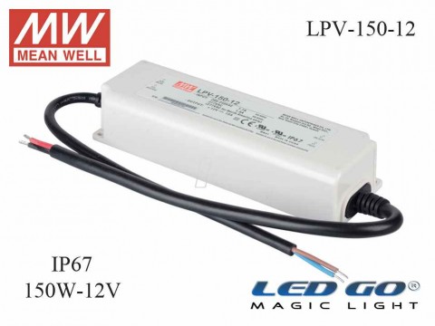 MEAN WELL  LPV-150-12 120 W, 12 V, 10 A,SABİT VOLTAJ