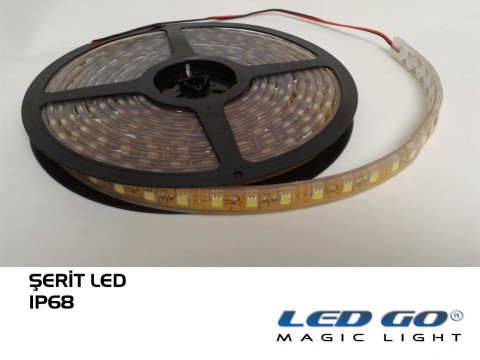 Şerit LED 5050 60Led Tam Silikonlu 12V DC IP68