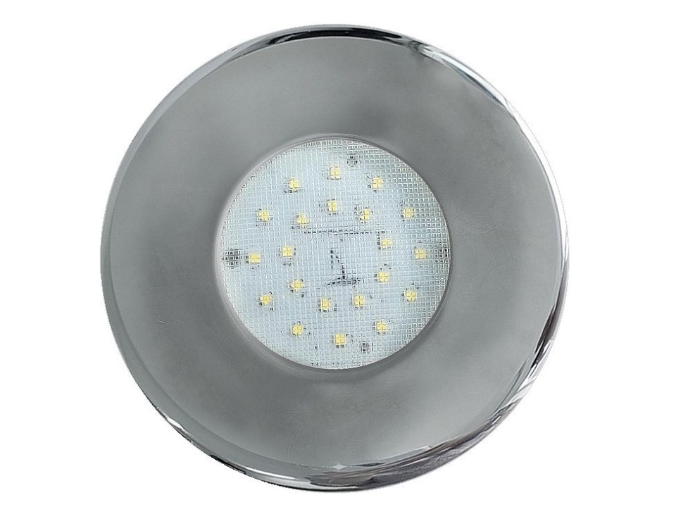 5W Sıva Üstü LED Spotlar,10-30V DC (Beyaz-Krom Kaplama)