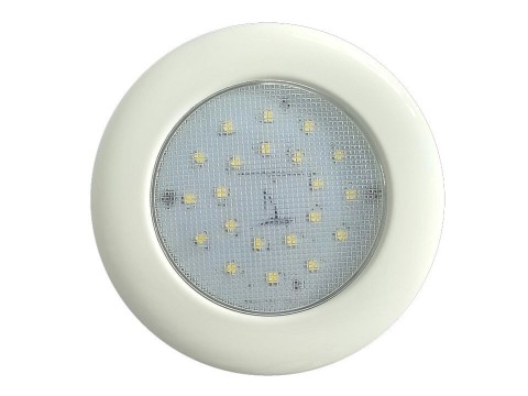 7W Sıva Üstü LED Spotlar,10-30V DC (Beyaz-Krom Kaplama)