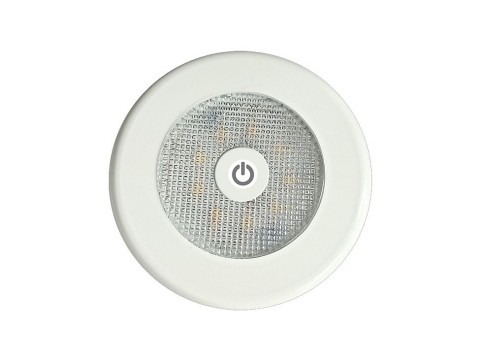 3W Ankastre LED Spotlar,10-30V DC ,On-Off (Beyaz-Krom-Ahşap Kaplama-Krom Metal Çerçeve)